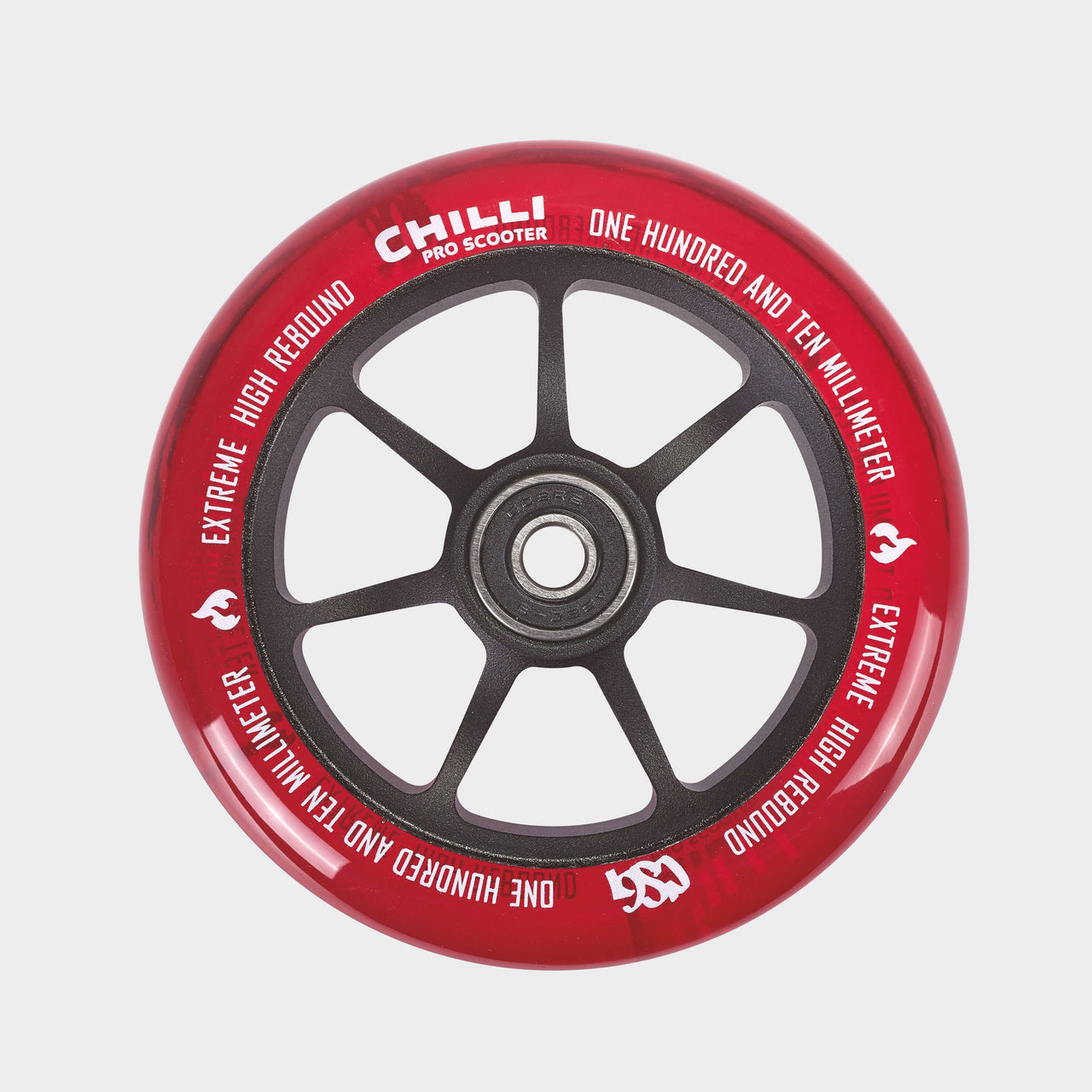 Chilli CSG Spare Wheel 110mm: Red/Black