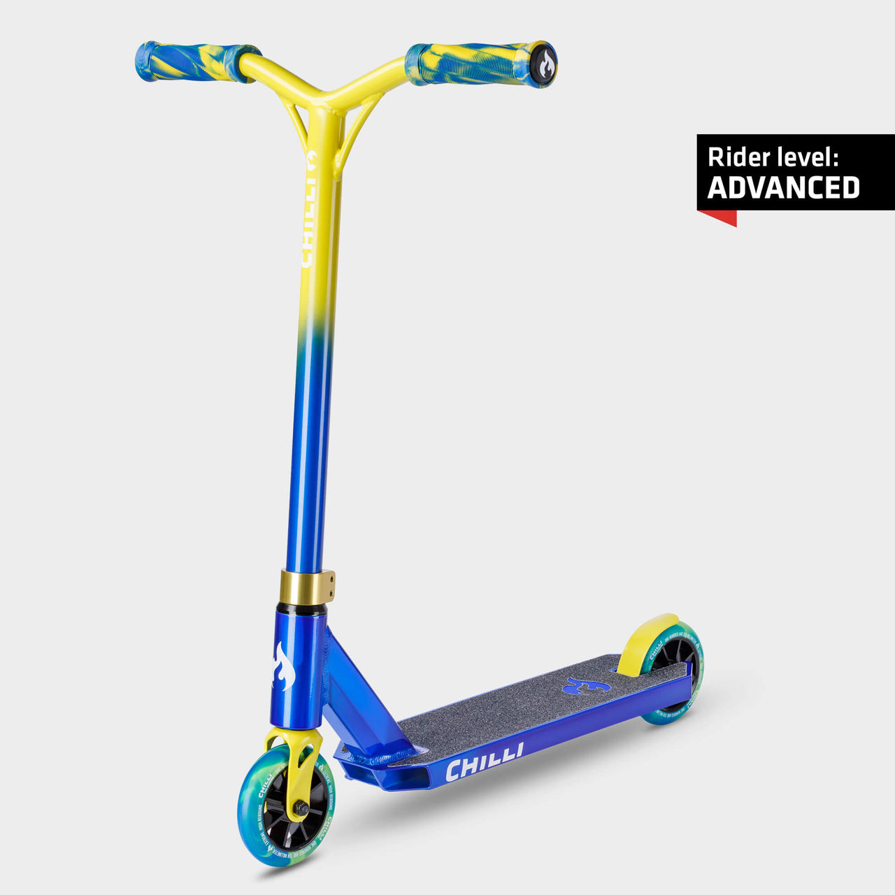Base Jumpstart Stunt Scooter: Blue/Yellow